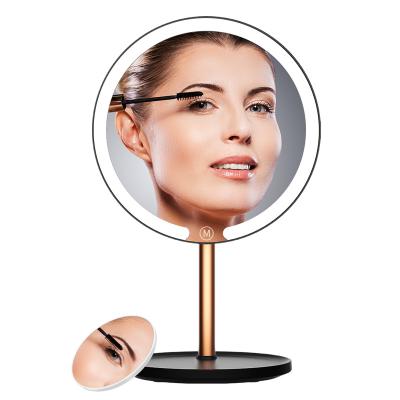 China M5 Top Grade Home Decoration Black Cosmetics Lighted Makeup Mirror Led for sale