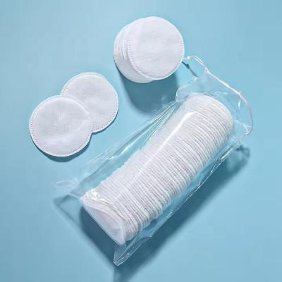 China Home 100PCS OEM Makeup Remover Clean Pads Cosmetic Non-woven Face Round Pure Cotton Pads for sale