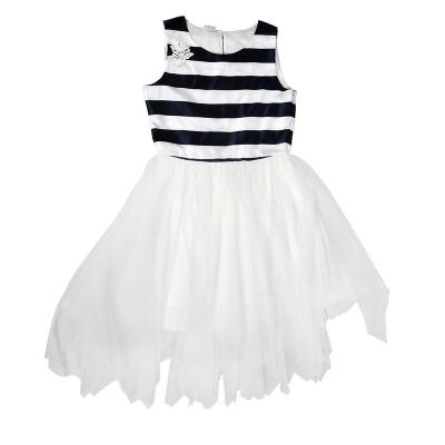 China Causual Customize Yarn Dyed Polyester Woven Girls Dress Wholesale Kids Summer Clothing Set for sale