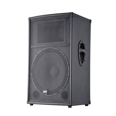 China Play Video Hot sell factory price  professional 15 inch karaoke stage DJ bar wooden  PVCM15 passive speaker loudspeaker box audio system for sale