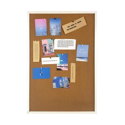 China NEW Design FSC Recyclable Eco-Friendly Disposable Bulletin Boards Printed Cork Board Soft Wooden Framed Cork Board With Printing And Frame For Wall Decorations for sale