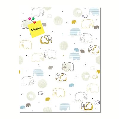 China Modern Stylish Modern Giraffe Animal Pattern Elephant Wall Supplier Chinese Art Painting Cork Message Board Note Board for sale