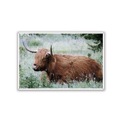 China Cow Bull Oil Painting Canvas Art Work Wall Art Classic Decorative Framed Wall Painting for sale