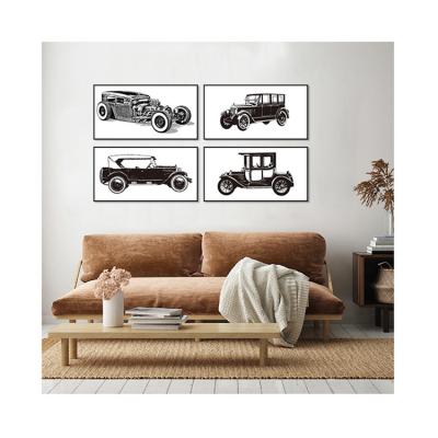 China Classic Vintage Car Canvas Art Wall Art For Home Decor III for sale