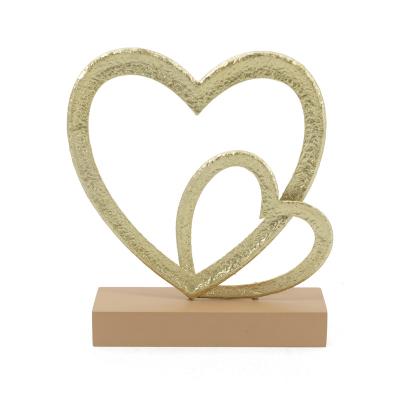 China Modern MDF base with metal heart table decor for sale