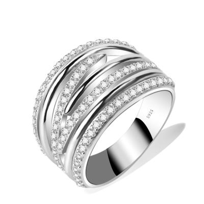 China Lead & Nickel Free Latest Ring Designs For Girls 925 Sterling Silver Wholesale Jewelry Large Silver Ring for sale