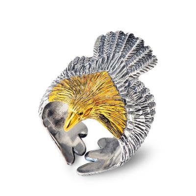 China Lead and Nickel Free Eagle Silver Ring, Sterling Silver Ring, Large Sterling Silver Rings Jewelry for sale