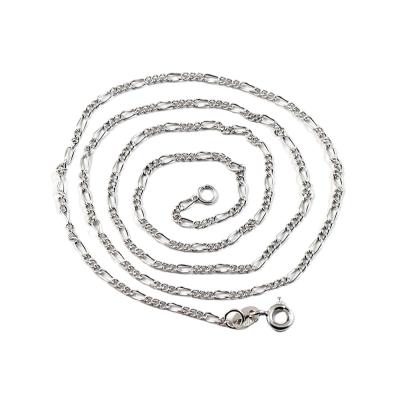 China Basic Chain 925 Sterling Silver Silver Base Chain, Chain 1.2 Mm In Italy Figaro Size 16/18/20/22/24inch for sale