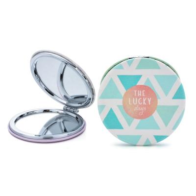 China Excellent Quality Small Pocket Folding Lighted Mirror, Mini Portable Handheld Pocket Makeup Mirror for sale