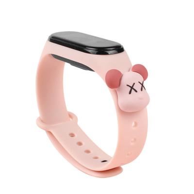 China Beautiful Lovely Cartoon Shape XiaoMi Watch Band MI Band m2 M3 M4 M5 for sale