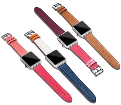 China Strong Durability Suitable For Apple Watch Leather Apple Watch Strap iwatch 4567 SE Single Cover Sports for sale