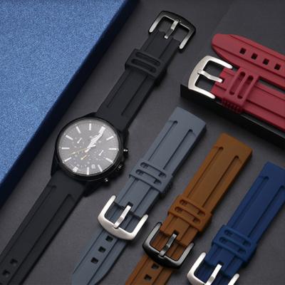 China To match with sports watches universal 18mm 20mm 22mm 24mm silicone watch bands for sale