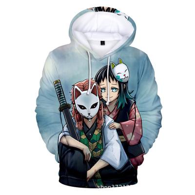 China Fashion Anti-wrinkle 3D Print Japanese Comic Custom Hoodie Kpop Hip Hop Hip Hop Pullover Long Sleeve Hoodie With Pocket for sale