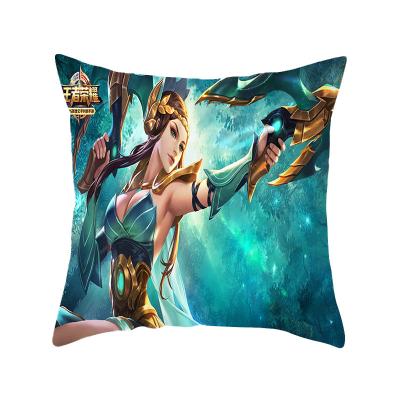 China Wholesale Anti-static Comic Velvet Cushion Cover Anime Tile Blanket For Home Decoration for sale