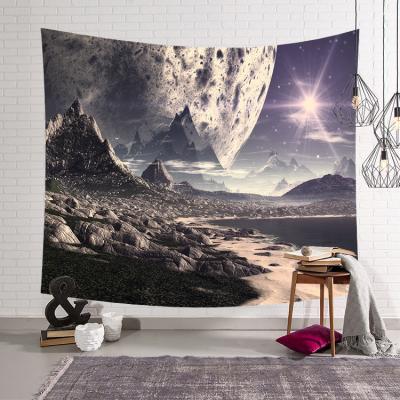 China Simple Science Fiction Tapestry Hanging Art Wall Tapestry For Home Decoration for sale