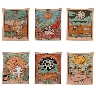 China Simple Wholesale Promotion Animal Factory Printed Indian Tapestry Wall Hanging Room Office Decor Tapestry for sale