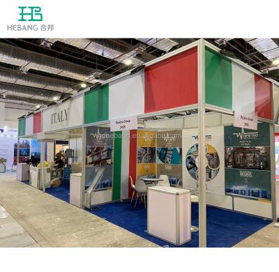 China 80mm Square Modular Aluminum Extrusion Standard Exhibition Booth HB-XI5QY for sale