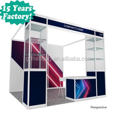 China Custom Exhibit Construction Show Stands Exhibit Construction Booth Trade Show Display for sale