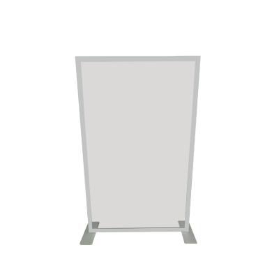 China For Restaurant Office Reusable Clear Sneeze Guard Floor Room Divider Stand Acrylic Free Standing Partition for sale