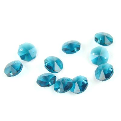 China The Fancy Curtain Crystal Octagon Beads Chandelier Glass Bead Chandelier Lamp Accessories Machine Cutting for DIY Making for sale