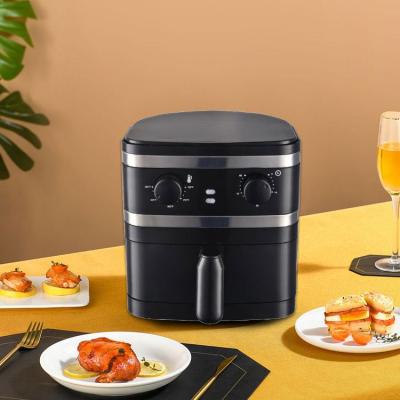 China Auto Power Off Newest Hot Selling Aluminum Round 4L Digital Control Air Oil Free Industrial Deep Fryer for sale