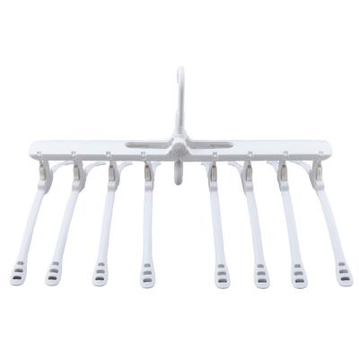 China Modern factory direct multifunctional plastic hanger can hang eight clothes for sale