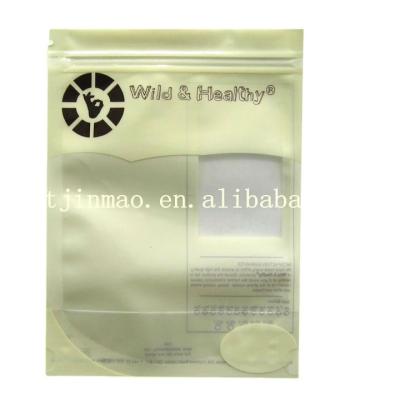 China Matte Ziplock Apparel Underwear Packaging Bag Moisture Proof With Clear Window for sale