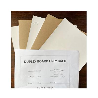 China Manufacturer Moisture Proof Wholesale Customized Recycled 230G Gray Back Duplex Board Paper for sale