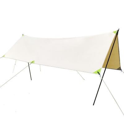 China UV-Resistant Waterproof Polyester Fabric Tarpaulin Ultralight Camping Fishing Portable Shelter Tent for sale