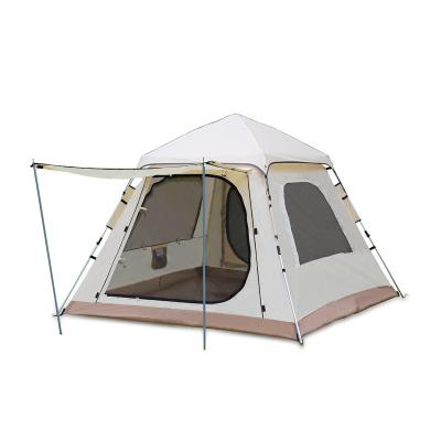 China Breathable Popular Aluminum Gear Double-Layer Open Pole Tent Thickened Rain Proof Tourism Park Multi-person Outdoor Camping Portable Tent for sale