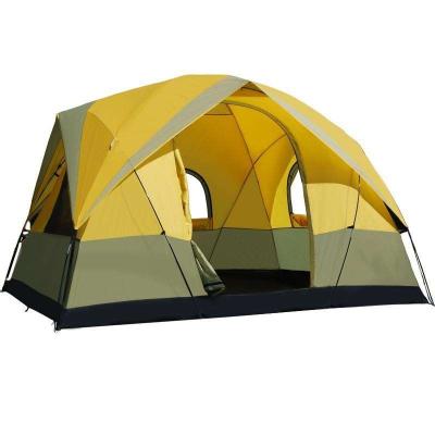 China Extended Type Hztuye 305*245*199 Green 4 Person Family Tent Outdoor Family Camping Tent Camper Outdoor Family Tent for sale