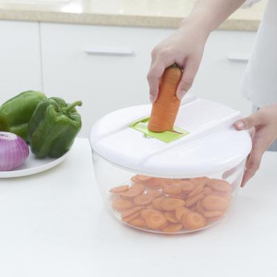 China Viable Mini Plastic Shredder Round Salad Multifunctional Smart Food Processor Kitchen Vegetable Slicer and Grater Tools for sale