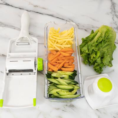 China Sustainable Multifunctional Adjustable Vegetable Slicer With Handle For Kitchen for sale