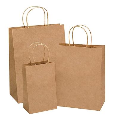 China Factory Direct Sale Eco-Friendly Wholesales Custom Design Recycled Take Away Food Packaging Brown Kraft Paper Bags for sale