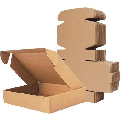 China [Instock] Handmade Kraft Folder 250*200*70mm Colored Cardboard Single Tuck Top Shipping Mailer Boxes Bulk Wholesale for sale