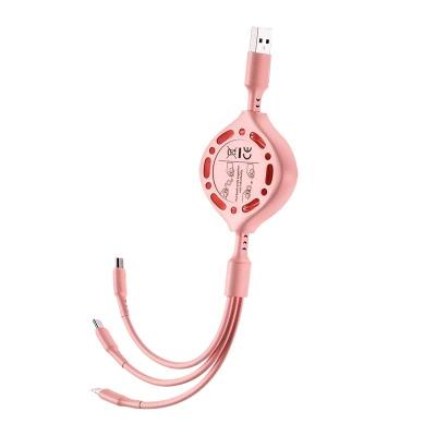 China Mobile Phone Types Year End Promotion 3 In 1 Wire 1m In Length For Iphone USB Cable for sale