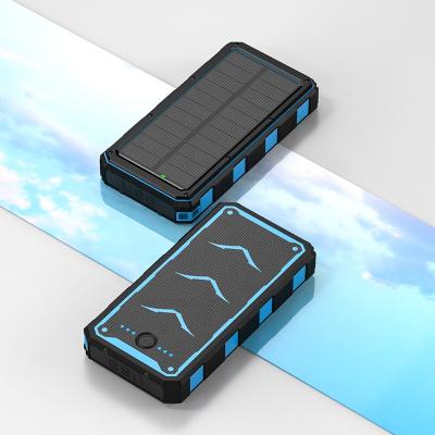 China Portable Waterproof Outdoor Power Bank 20000mah Solar Power Bank Usb Powerbank Portable Power Bank for sale