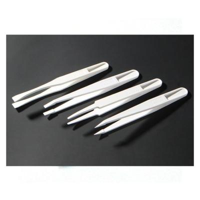 China Plastic Medical No Static Electricity Plastic Tweezers For Alcohol Cotton for sale