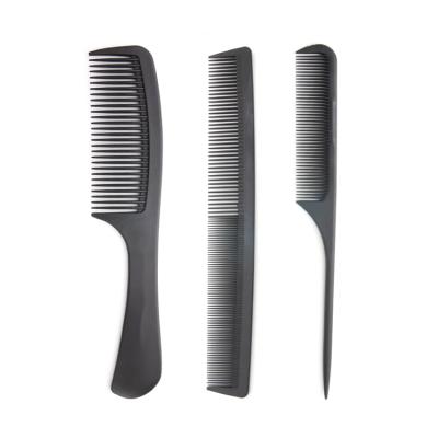 China High Quality Custom Made Plastic Rat Tail Plastic Barber Comb Set for sale