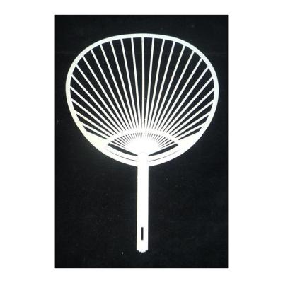 China Plastic Fine Quality OEM White Promotional Product Round Plastic Fan for sale