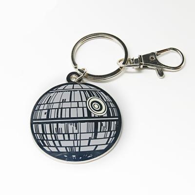 China Promotion Gift Custom Promotional High Quality Cheap Metal Round Logo Key Chains for sale