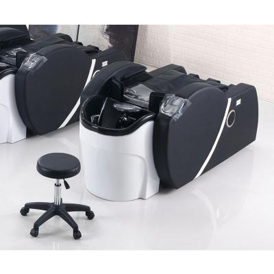 China Newest modern fashion luxury hair wash shampoo bowl bed luxury shampoo chair/3D massage chair for sale