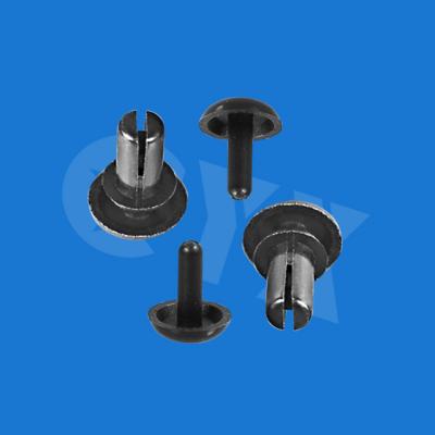 China Nylon Nylon Removable Push Head Fasteners Rivets Black for sale