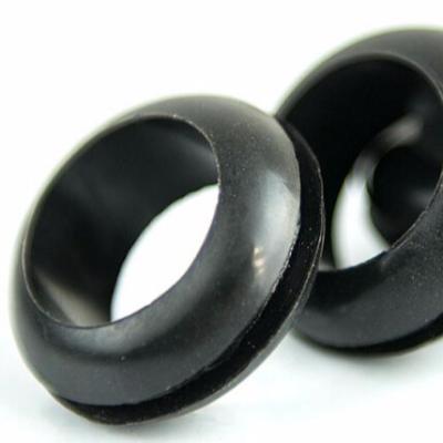 China Rubber/PVC Black Electrical round rubber or PVC wire grommet for sale