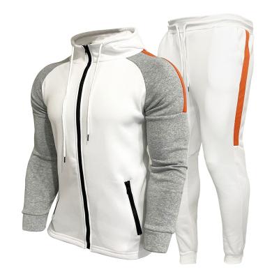 China Breathable Winter High Quality Cotton Sweat Suit Slim Fit Mens Hoodies Pants Custom Sweatsuit Tracksuit For Men for sale