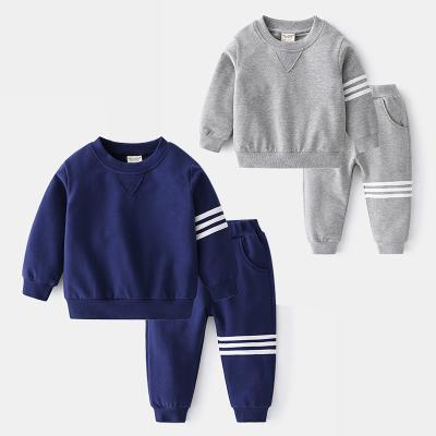 China Two Piece Children Clothing Sets Children Clothes Boys Clothing Set Spring Summer Cotton Sweatshirt And Jogger Custom Kids Clothing for sale