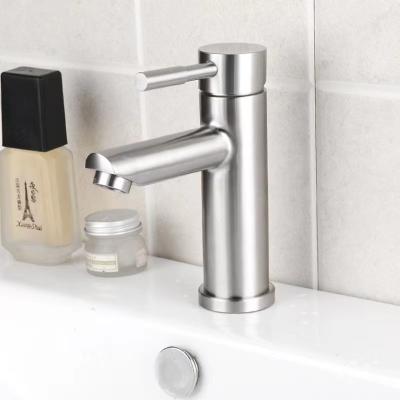 China High Quality Modern OEM Basin Faucets Stainless Steel Basin Mixer Tap Silver Bathroom Sink Faucet Faucet for sale