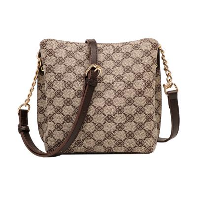 China High Quality PU Cross Body Handbag Coffee Vintage Designer Bags Exquisite Handbag for sale