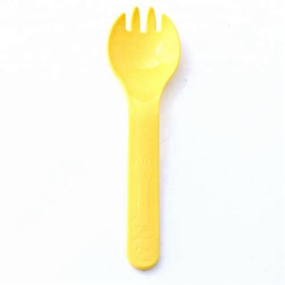 China 13.5cm Disposable ISO22000 And HACCP Certified Factory Plastic Toddler PP Camping Spork for sale