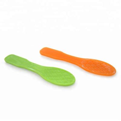 China Plastic Disposable Spoon Stocked of Mini Gelato Solid Ice Cream for sale